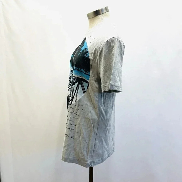 Apt. 9 Men Short Sleeve Pullover Crew Neck 100% Cotton Gray Tee Shirt Size Small - Picture 7 of 8